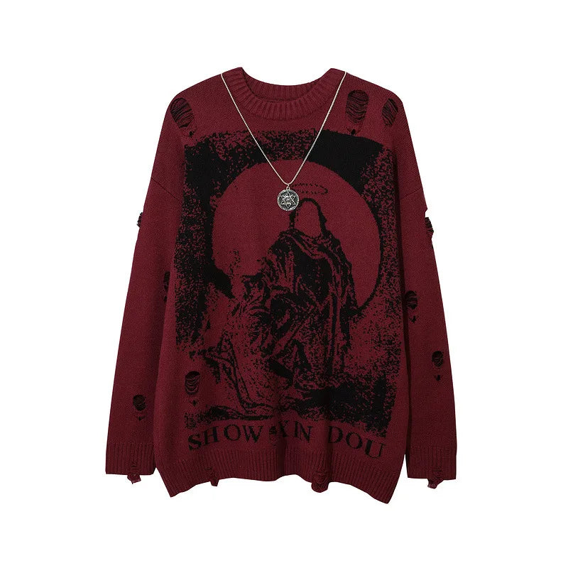 Streetwear Style Winter Knit Authentic Cotton Sweater