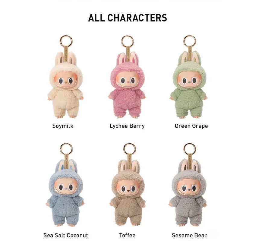 Labubu Doll Vinyl First Generation Monster Dolls Labubus Originales Macaron Mini Blind Box Plush Toy La Bubu Original